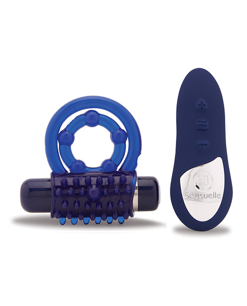Nu Sensuelle Endure Ultra Flex Remote Control Rechargeable Bullet Ring - Blue