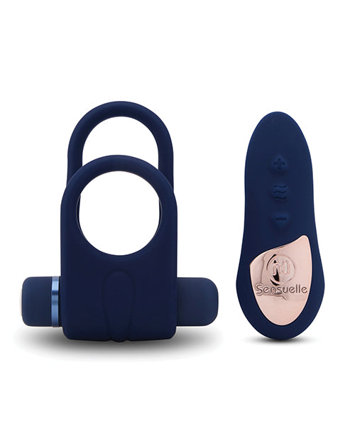 Nu Sensuelle Silicone Remote Control XLR8 Turbo Boost Bullet Ring - Navy