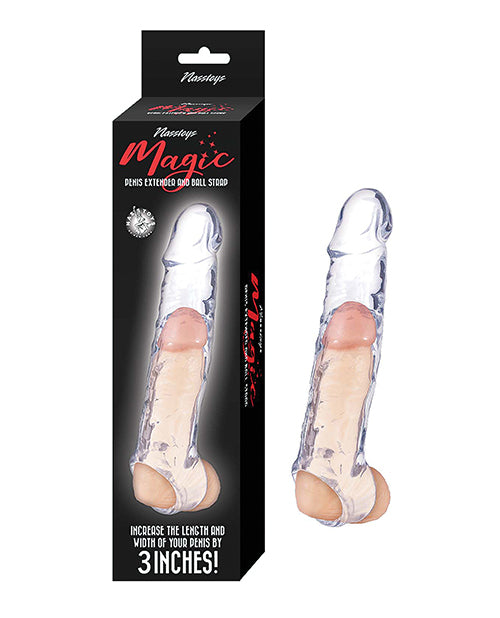 Nasstoys Magic 6.5" Penis Extender & Ball Strap - Clear - Image 5