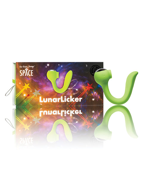 Space Lunar Licker Bendable Clitoral & G-Spot Vibe - Neon Green