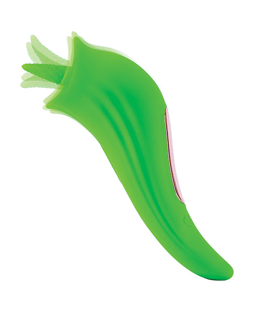 Space Starburst Clitoral Licking Vibe - Neon Green
