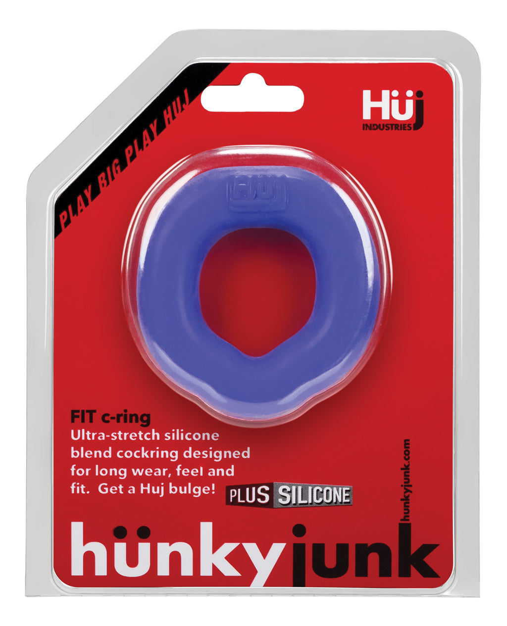 Hunky Junk Fit Ergo C-Ring - Cobalt
