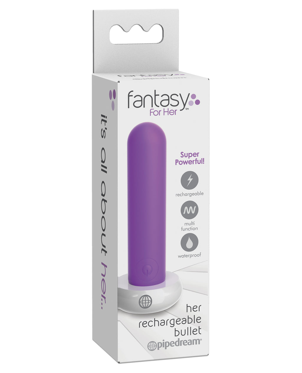 Fantasy For Her Rechargeable Bullet - Purple