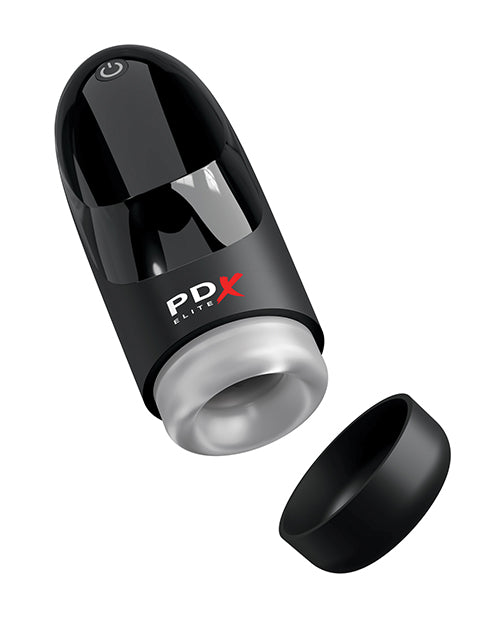 PDX Elite PDX Elite Hydrogasm Vibrating Stroker - Frosted/Black - Image 4