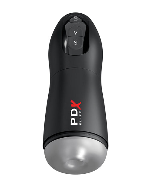 PDX Elite PDX Elite Suck-O-Matic Vibrating Stroker - Frosted/Black - Image 2