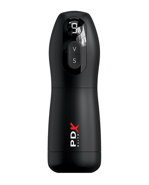 PDX Elite PDX Elite Suck-O-Matic Vibrating Stroker - Frosted/Black - Image 3