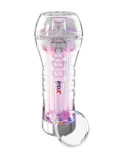 PDX Elite PDX Elite ViewTube XXL See-Thru EZ-Grip LED Stroker - Clear - Image 3