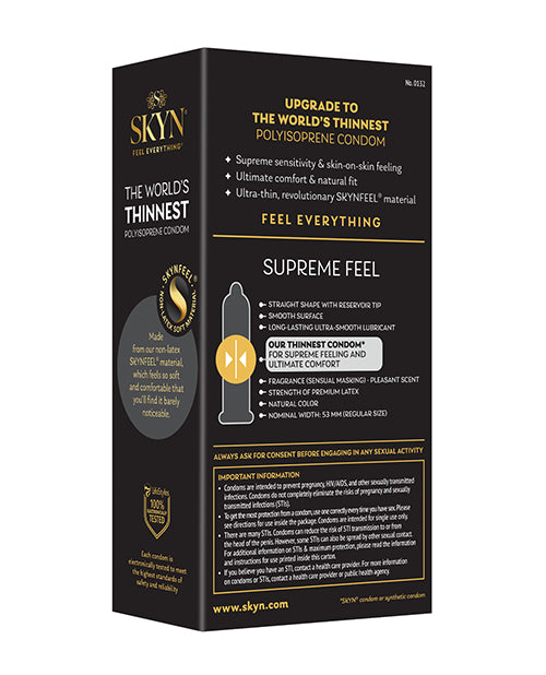 Lifestyles Lifestyles SKYN Supreme Feel Condoms - Pack of 10 - Image 2