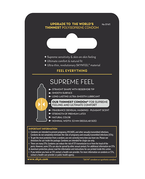 Lifestyles Lifestyles SKYN Supreme Feel Condoms - Pack of 3 - Image 3