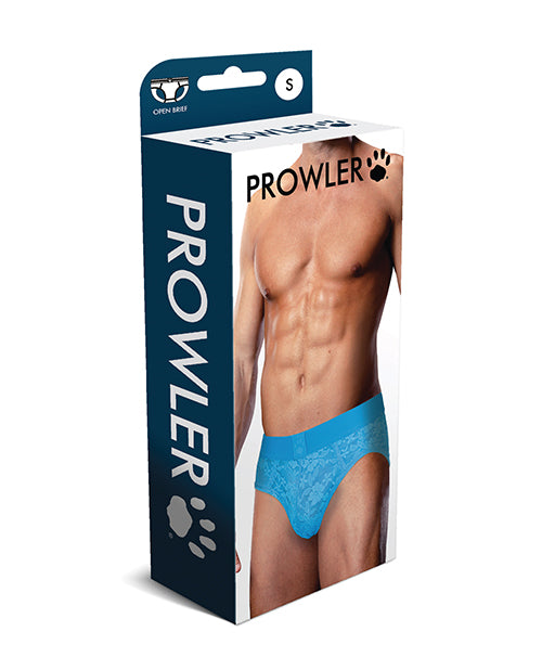 Prowler Lace Open Back Brief - Blue SM