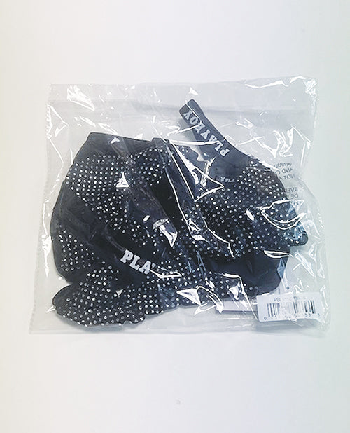 Playboy Disco Fever Rhinestone & Spandex Teddy - Black MD