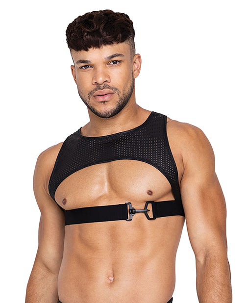 Master Harness w/Hook & Ring Closure Black XL