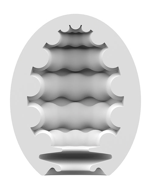 Satisfyer Satisfyer Masturbator Egg Riffle - Light Green - Image 2