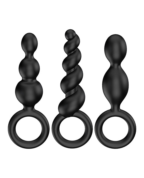 Satisfyer Booty Call Plugs - Set of 3 Black