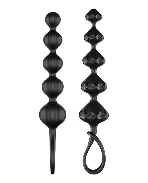 Satisfyer Love Beads Soft Silicone Beads - Set of 2 Black