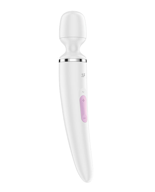 Satisfyer Wand-er Woman - White/Chrome