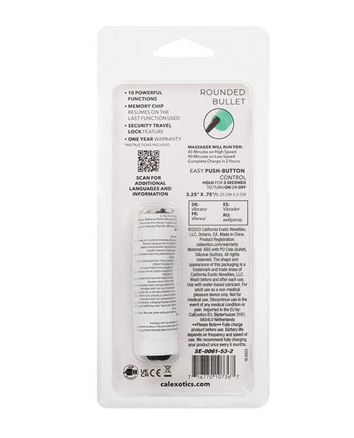 Turbo Buzz Rounded Bullet Stimulator - Green