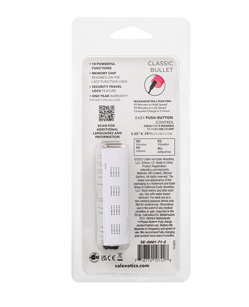 Turbo Buzz Classic Bullet Stimulator - Pink