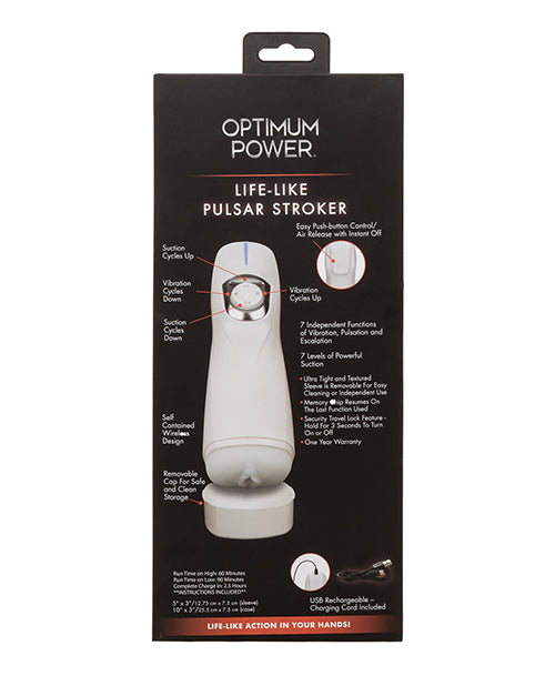 Optimum Power Optimum Power Lifelike Pulsar Stroker Masturbator - Image 4