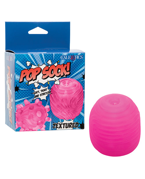 Pop Sock Pop Sock! Textured Masturbator - Pink - Image 7
