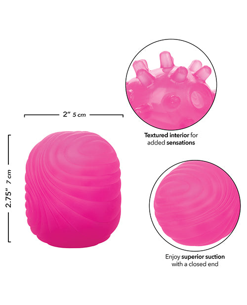 Pop Sock Pop Sock! Textured Masturbator - Pink - Image 3