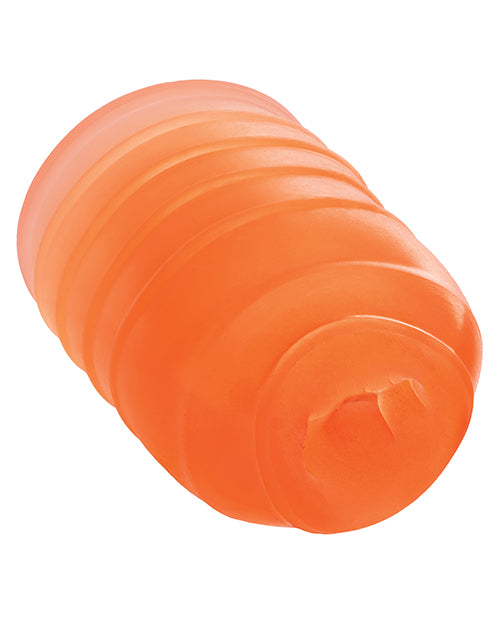 Pop Sock Pop Sock! Ribbed Masturbator - Orange - Image 5
