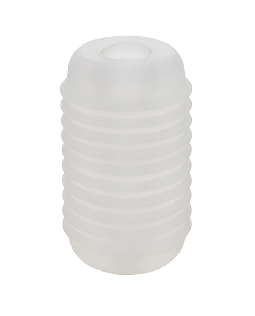 Pop Sock Pop Sock! Ribbed Masturbator - Clear - Image 2