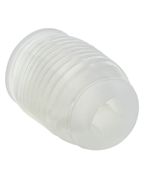 Pop Sock Pop Sock! Ribbed Masturbator - Clear - Image 5