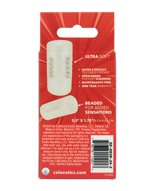 Pop Sock Pop Sock! Beaded Stroker - Clear - Image 12