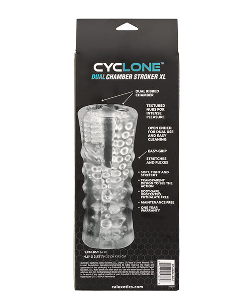 Cyclone Dual Chamber Stroker XL - Clear