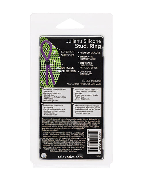 Julian's Silicone Stud Ring - Assorted Colors