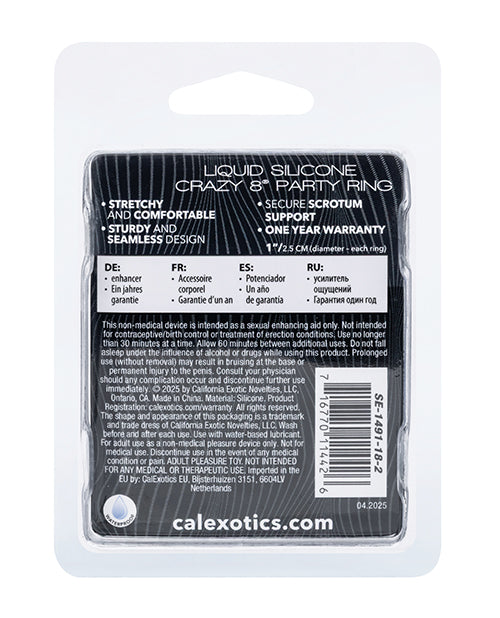 Alpha Liquid Silicone Crazy 8 Party Ring