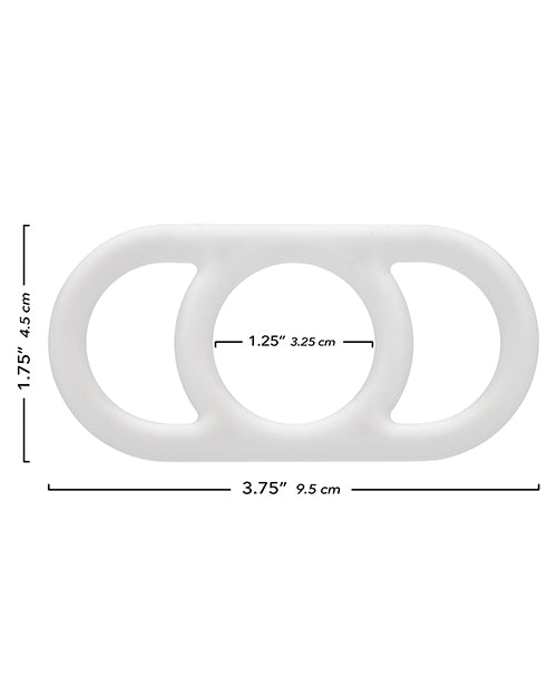 Alpha Liquid Silicone Commander Cock Ring - Natural