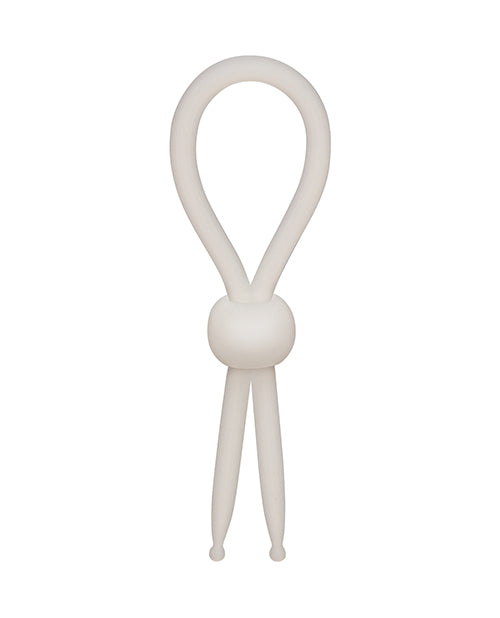 Alpha Liquid Silicone Lasso Cock Ring - Natural