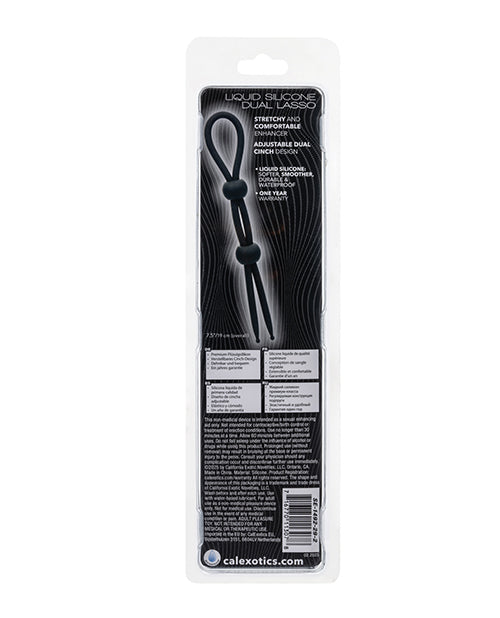 Alpha Liquid Silicone Dual Lasso - Black