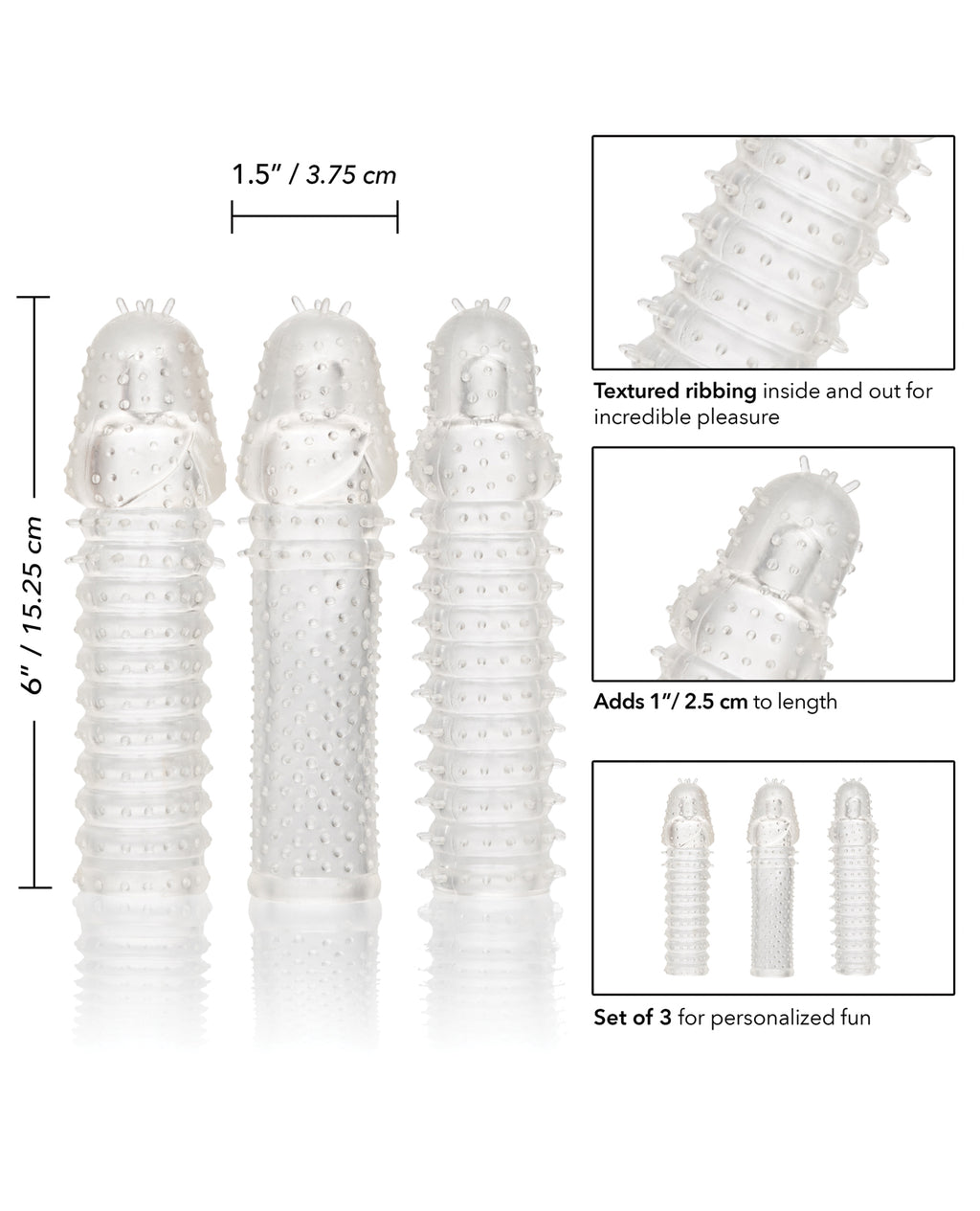 Extension 3 Piece Kit - Clear