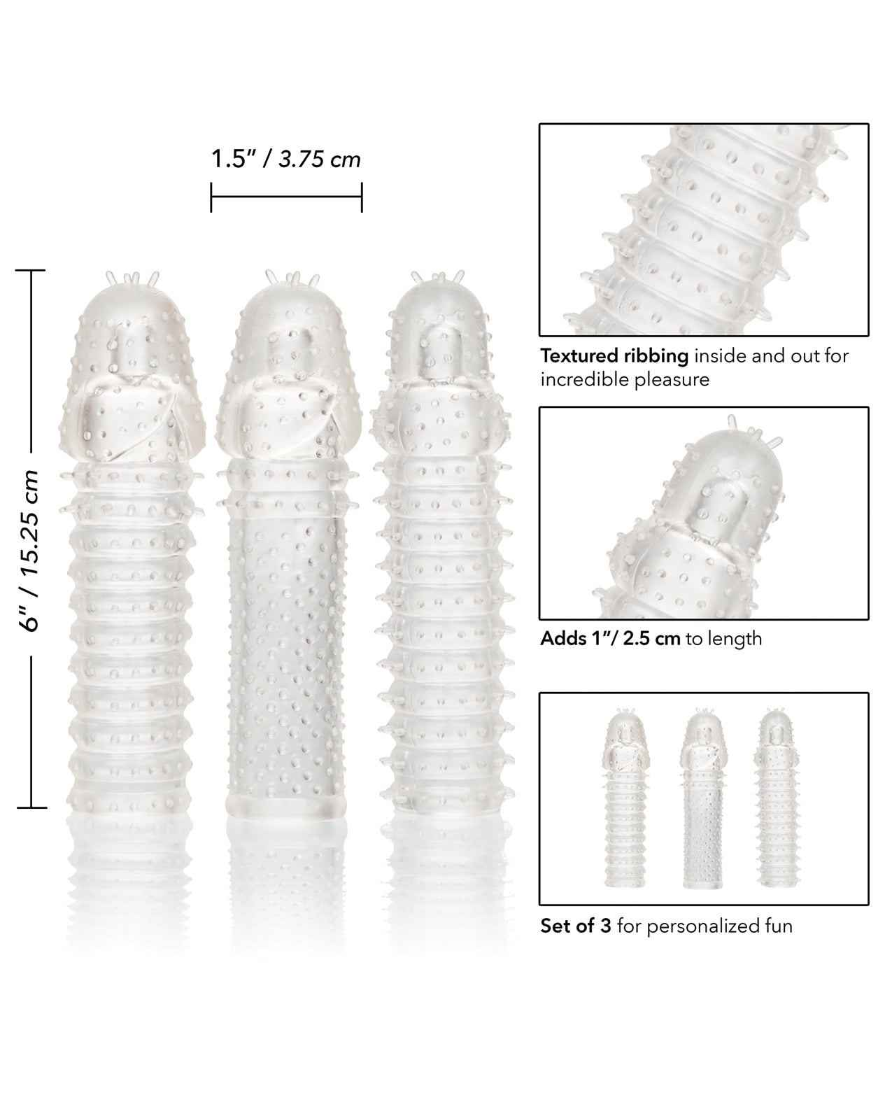 Extension 3 Piece Kit - Clear