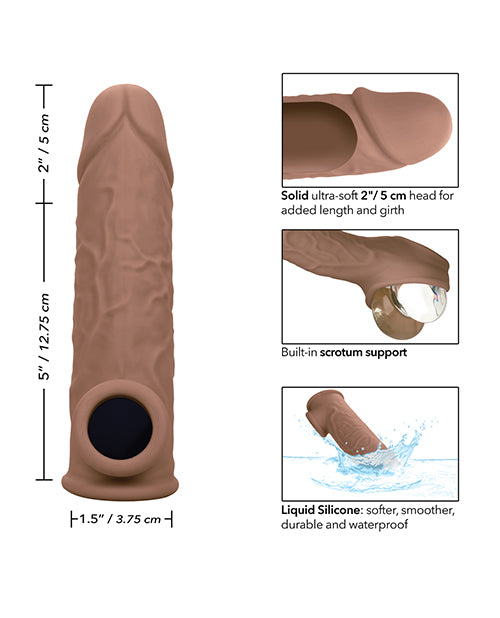 Performance Maxx Performance Maxx Life-Like 7" Penis Extension - Brown - Image 11
