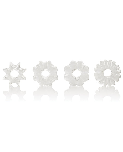 Basic Essentials Rings - Clear Set of 4