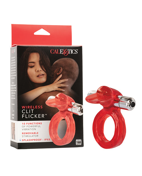 Couple's Enhancers Wireless Clit Flicker - Red - Image 8