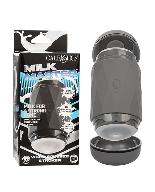 Milk Master Milk Master Vibro Squeeze Stroker - Black - Image 8