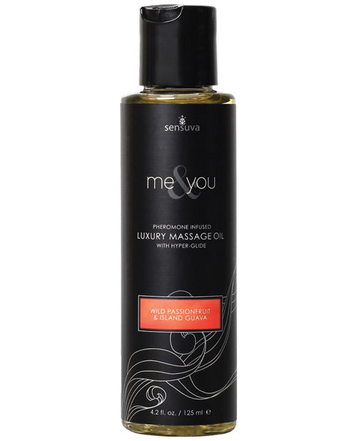 Sensuva Sensuva Me & You Massage Oil - 4.2 oz Island Passion - Image 3