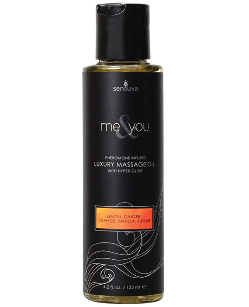 Sensuva Sensuva Me & You Massage Oil - 4.2 oz Lust in Paradise - Image 3