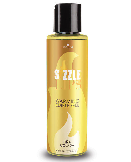 Sensuva Sizzle Lips Warming Gel - 4.2 oz Pina Colada - Image 3