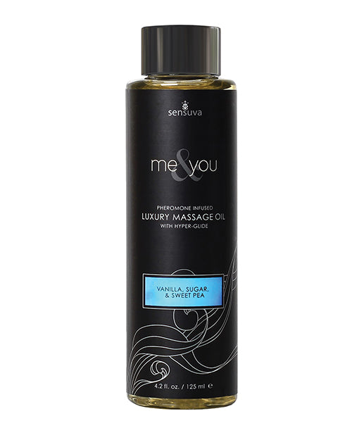 Sensuva Sensuva Me & You Massage Oil - 4.2 oz Sweet Temptation - Image 3