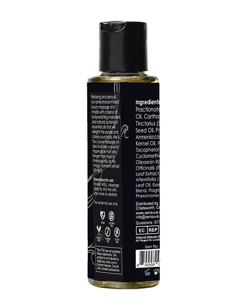 Sensuva Sensuva Me & You Massage Oil - 4.2 oz Berry Flirty - Image 6