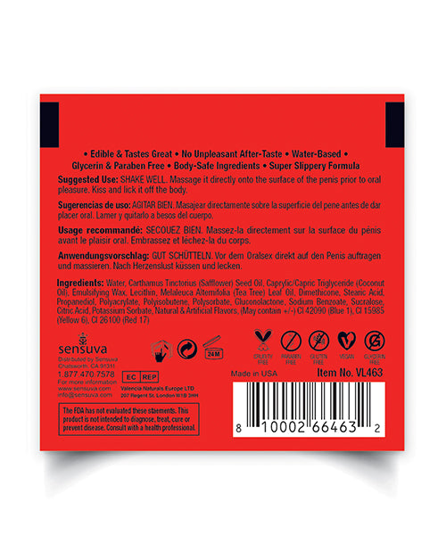 Lic O Licious Lic O Licious Oral Delight Cream - 6 ml Packet Watermelon - Image 2