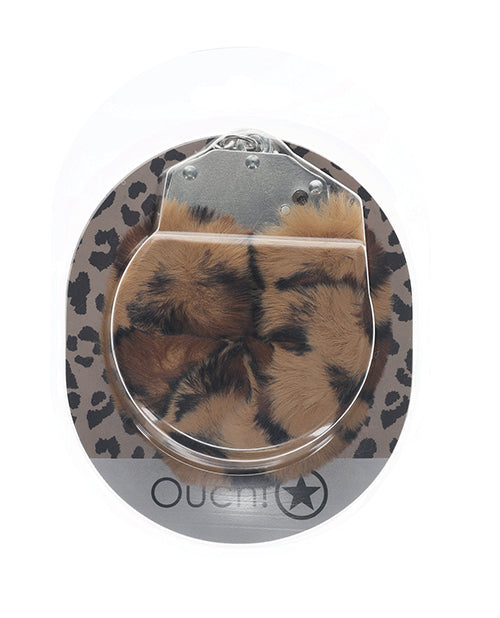 Ouch Shots Ouch! Heavy-duty Fluffy Handcuffs - Leopard