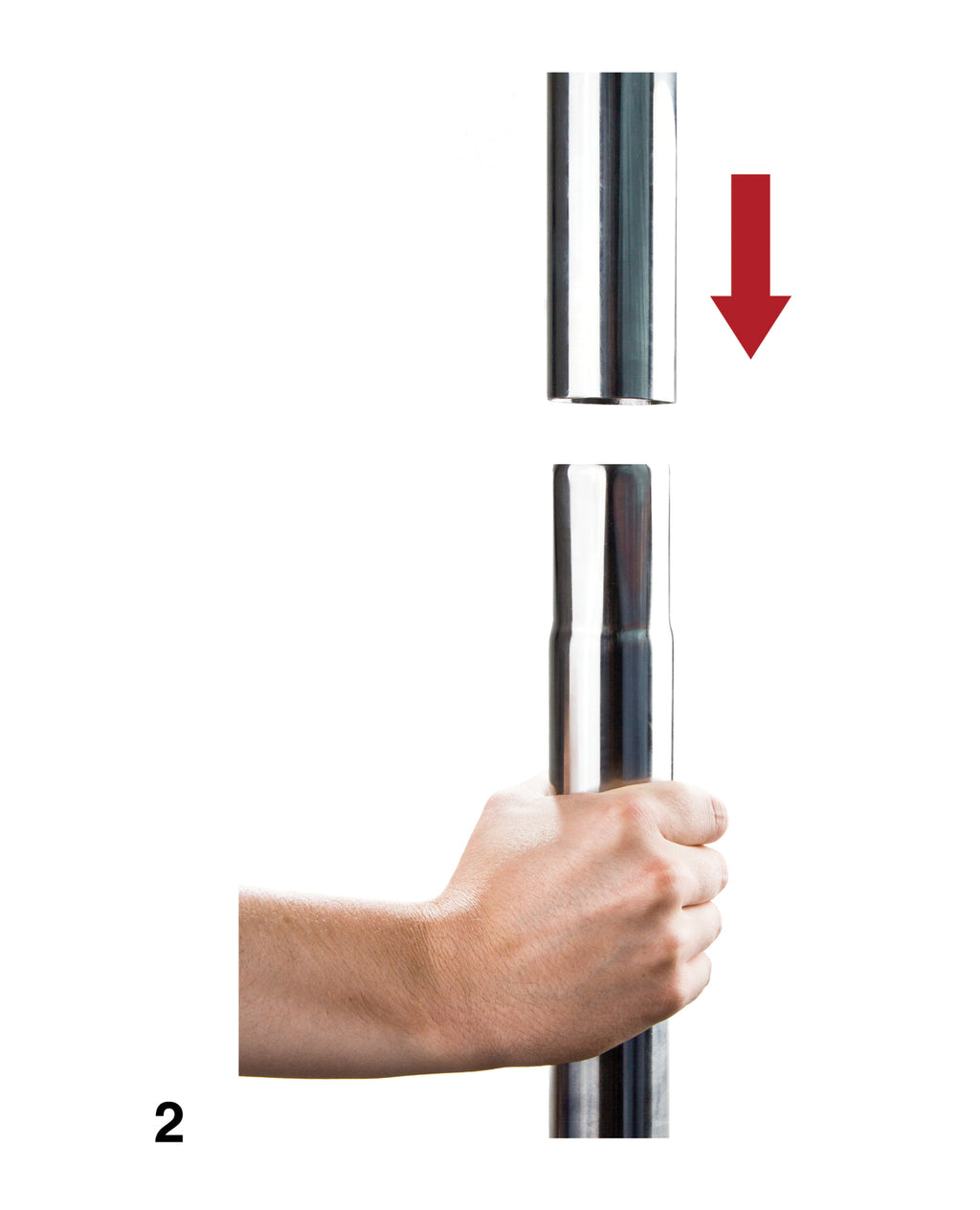 Ouch Shots Ouch Dance Pole - Silver - Image 3