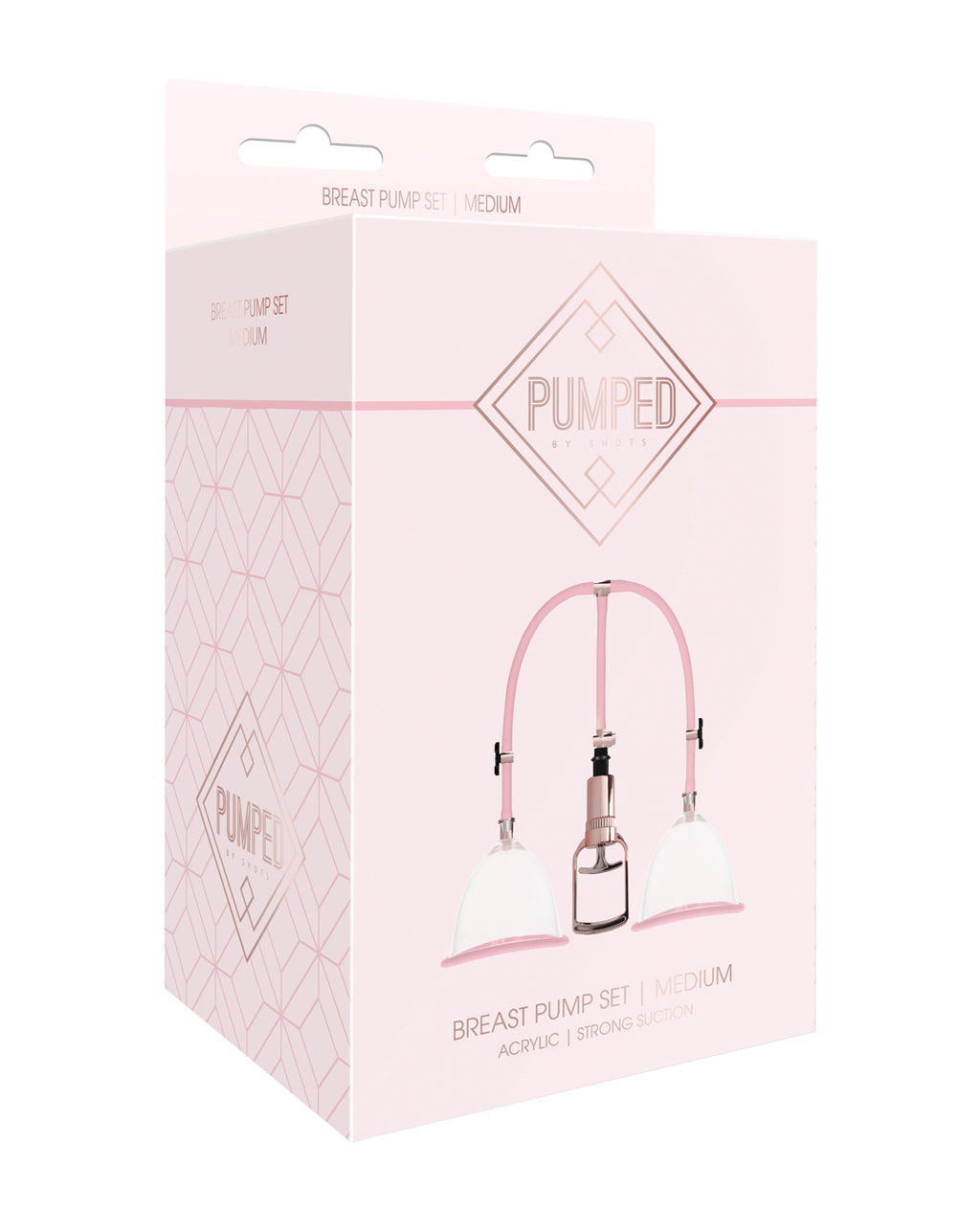 Shots Pumped Breast Pump Set - Medium Rose Gold